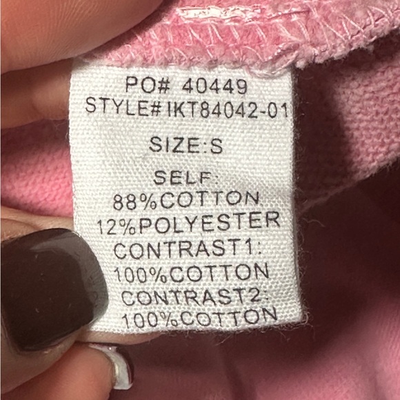 Peach Love Slouchy Cropped Sweatshirt size Small - Picture 6 of 6